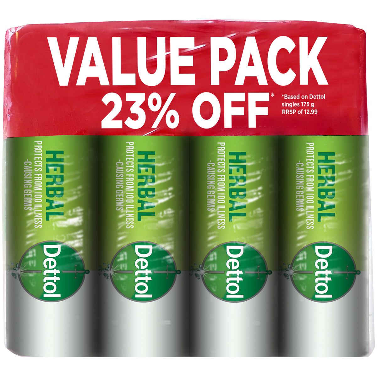 Dettol Soap 4 X 175g Vp Herbal