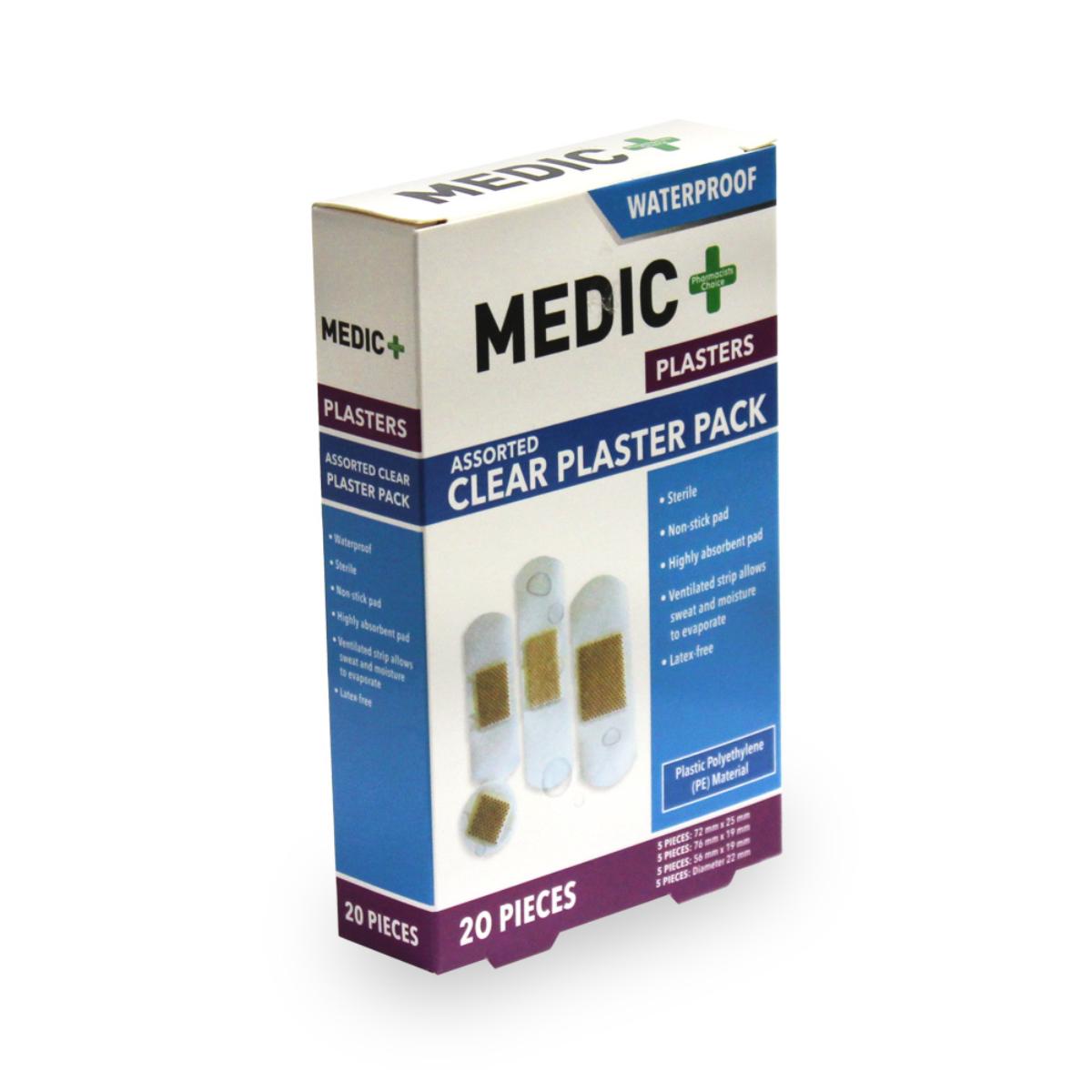 Medic Plaster Wproof Asstd 20