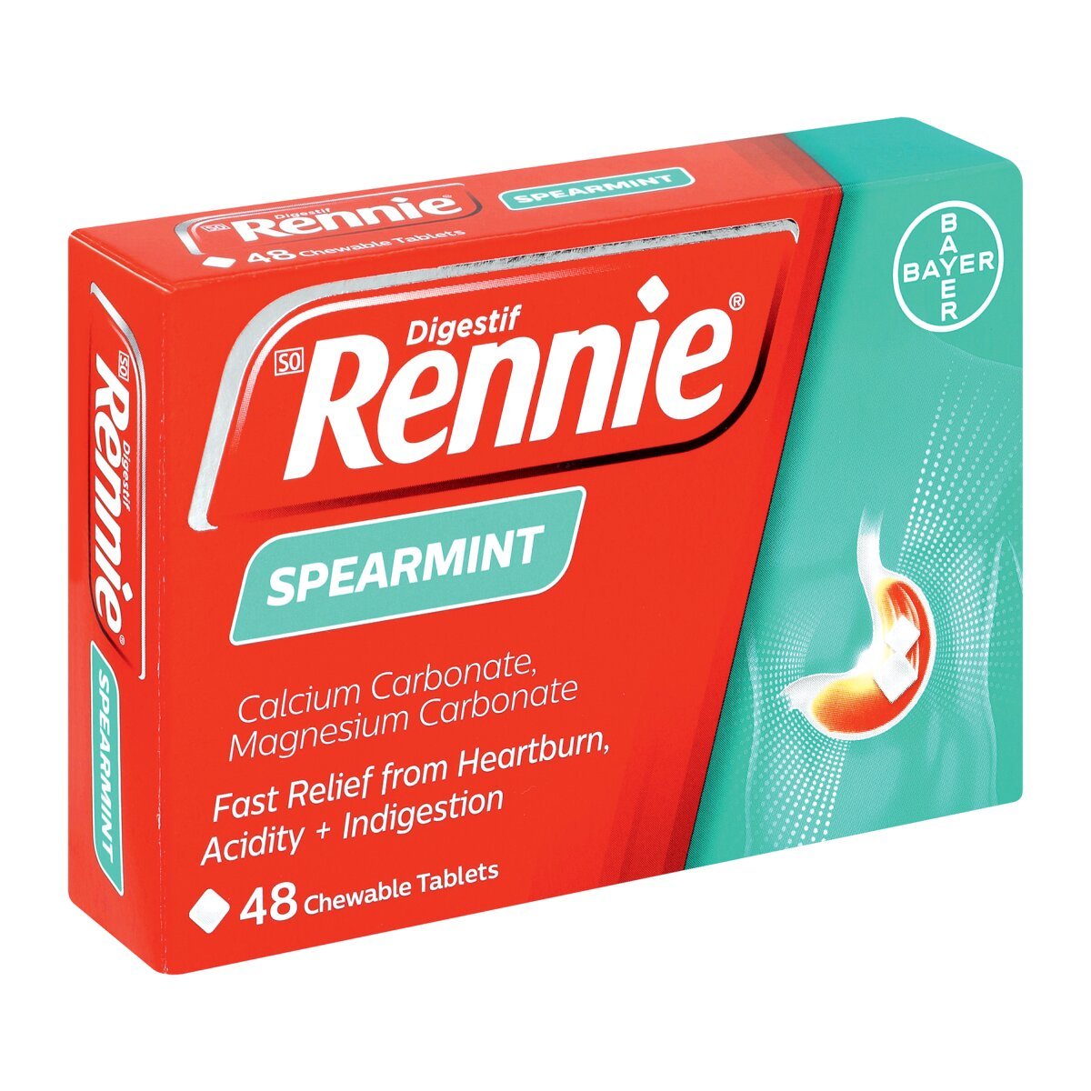 Rennies Tabs 48 Spearmint