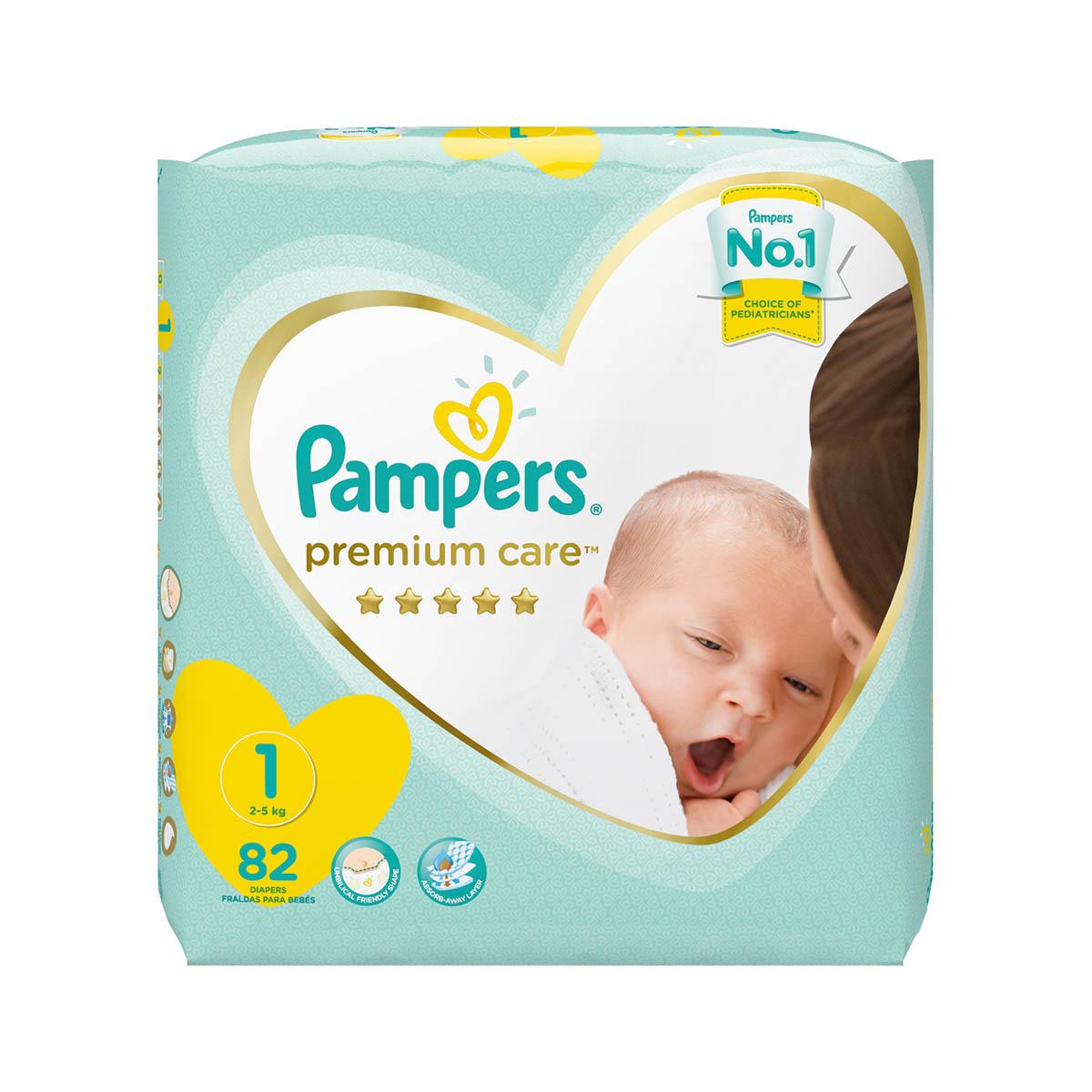 Pampers Prem Care Sz 1 Vp 82
