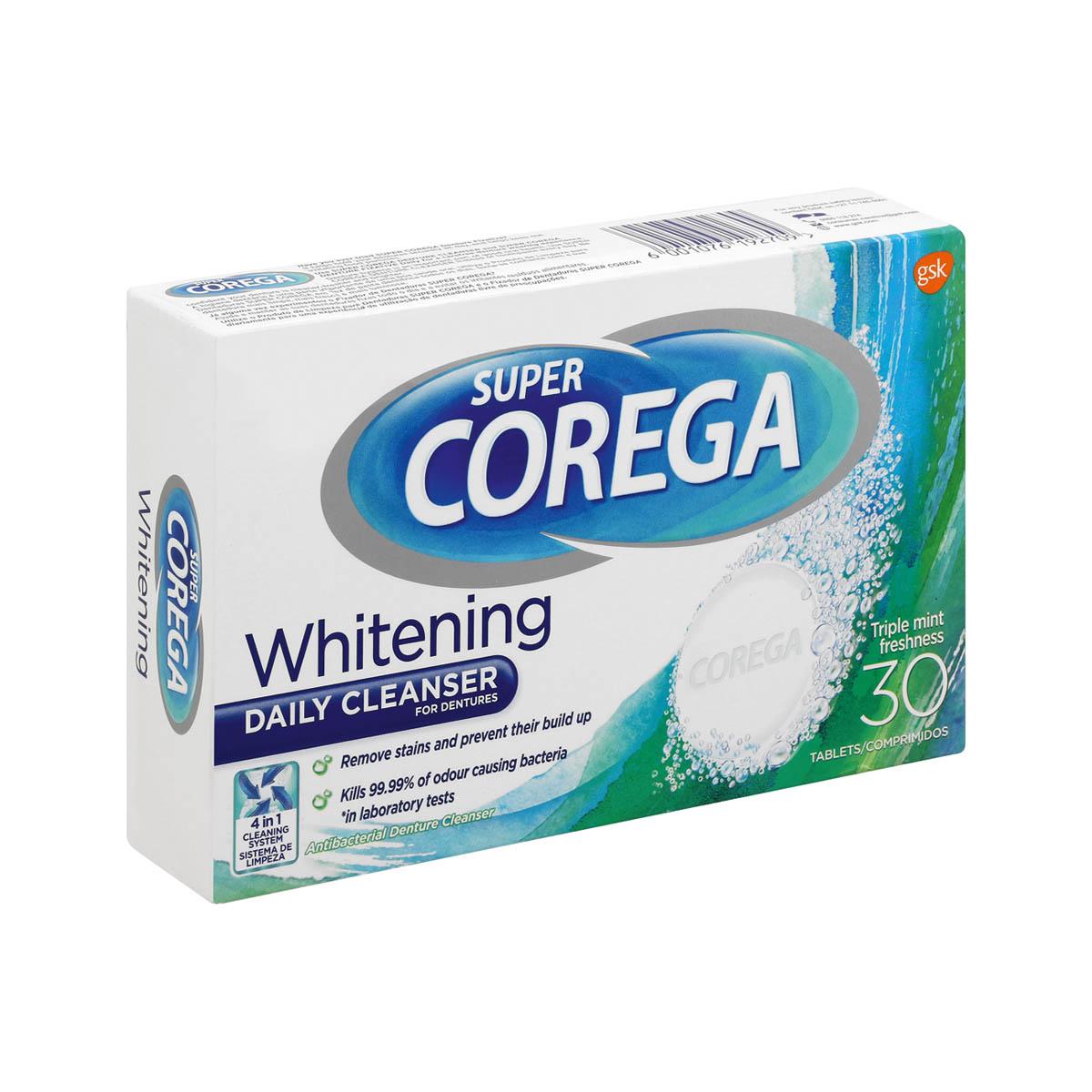 Corega Denture Cleanser White 30