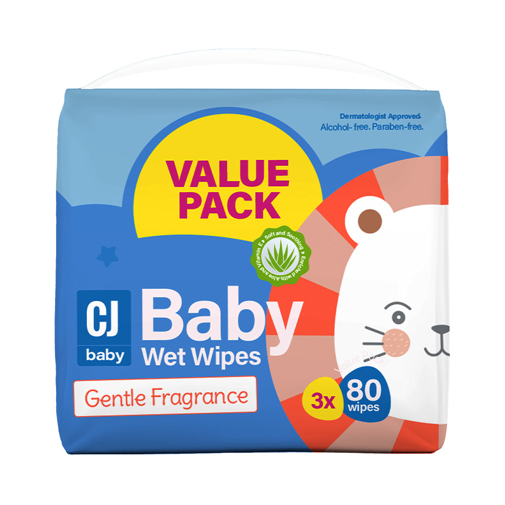 Cj Baby Wipes 3x80 Scented