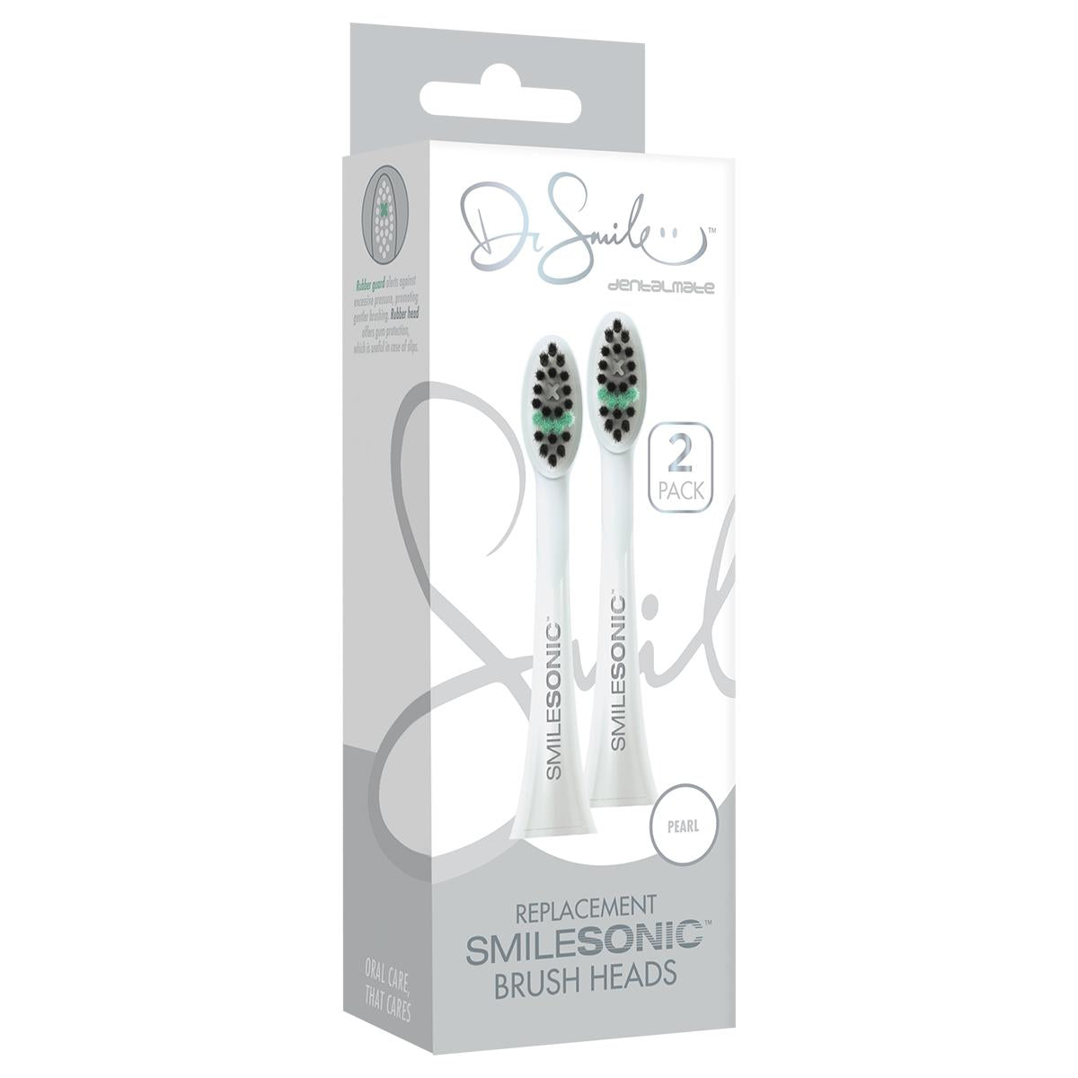 Dentalmate Dr Smile Heads 2 Pck Whit