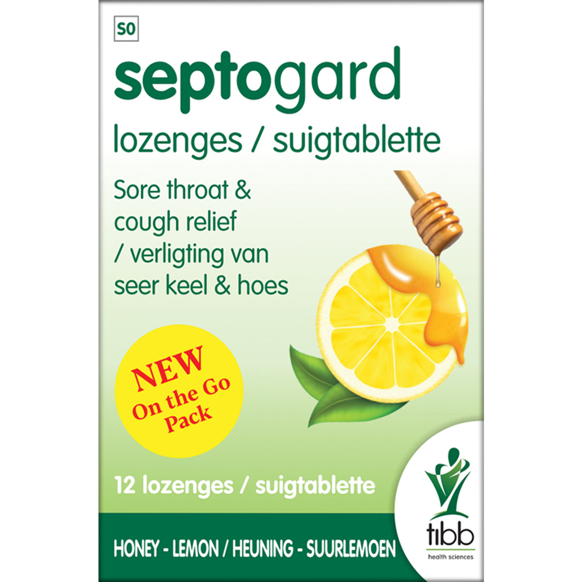 Tibb Septogard Loz 12 Honey/Lemon