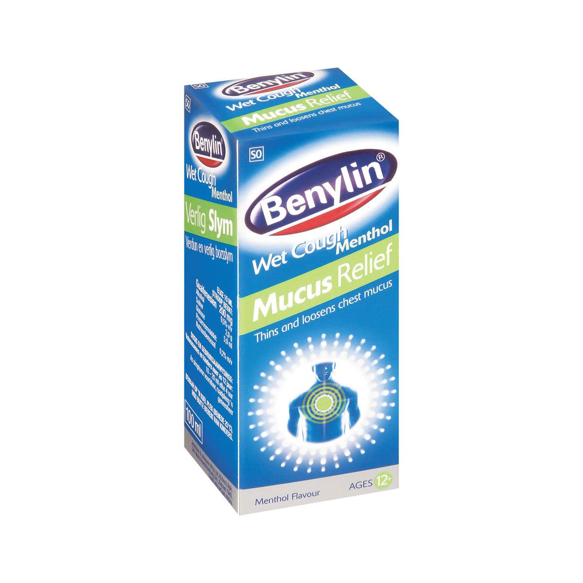 Benylin Wet Cough Menthol Mucus 100m