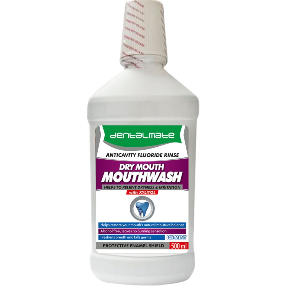 Dentalmate Mwash 500ml A/Cav Dry Mou