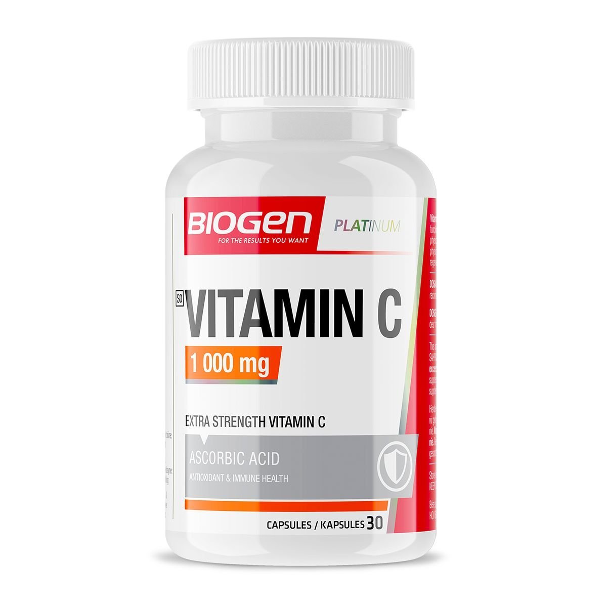 Biogen Vitamin C 1000mg Caps 30