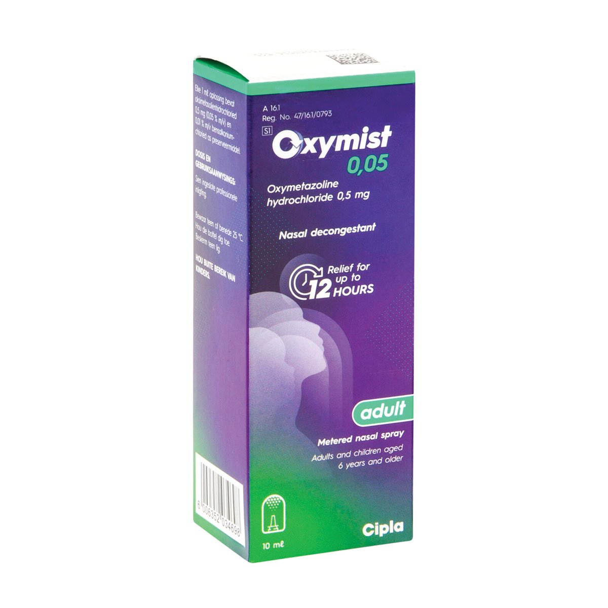 Oxymist Nasal Spray 10ml Adult