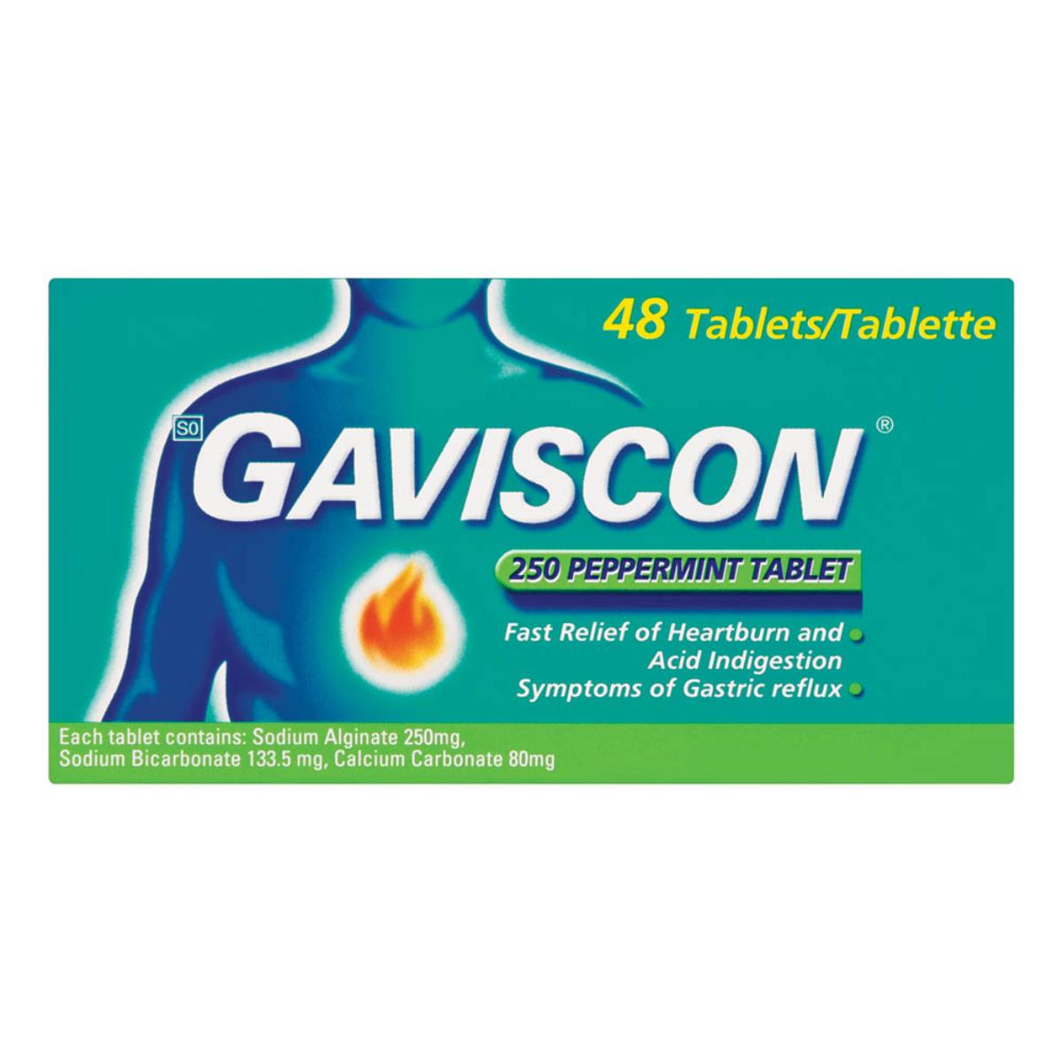 Gaviscon Tabs 48 Peppermint