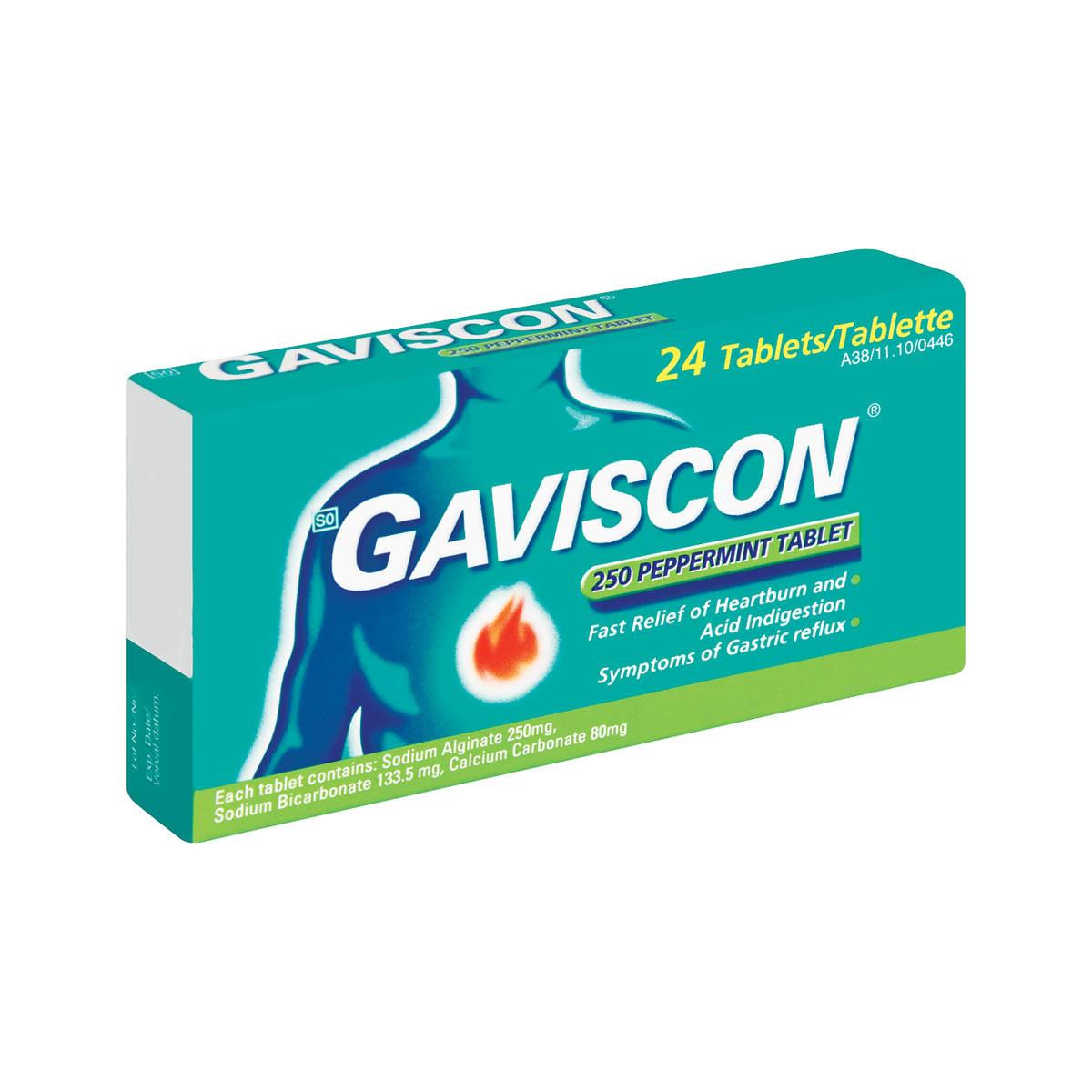 Gaviscon Tabs 24 Peppermint