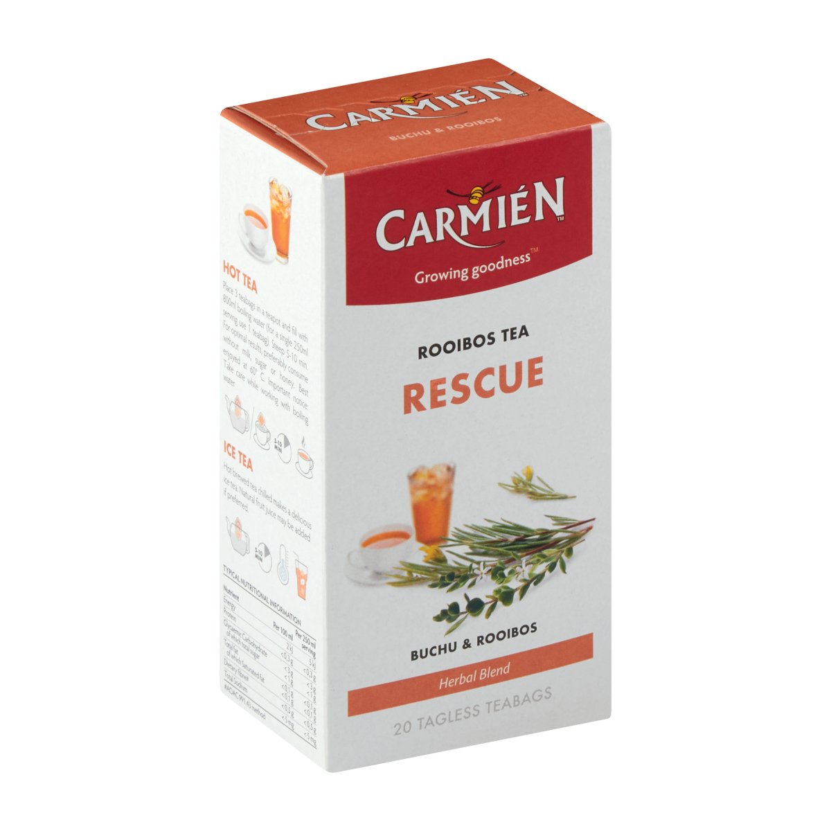 Carmien Tea Organic Rooibos Buchu 20