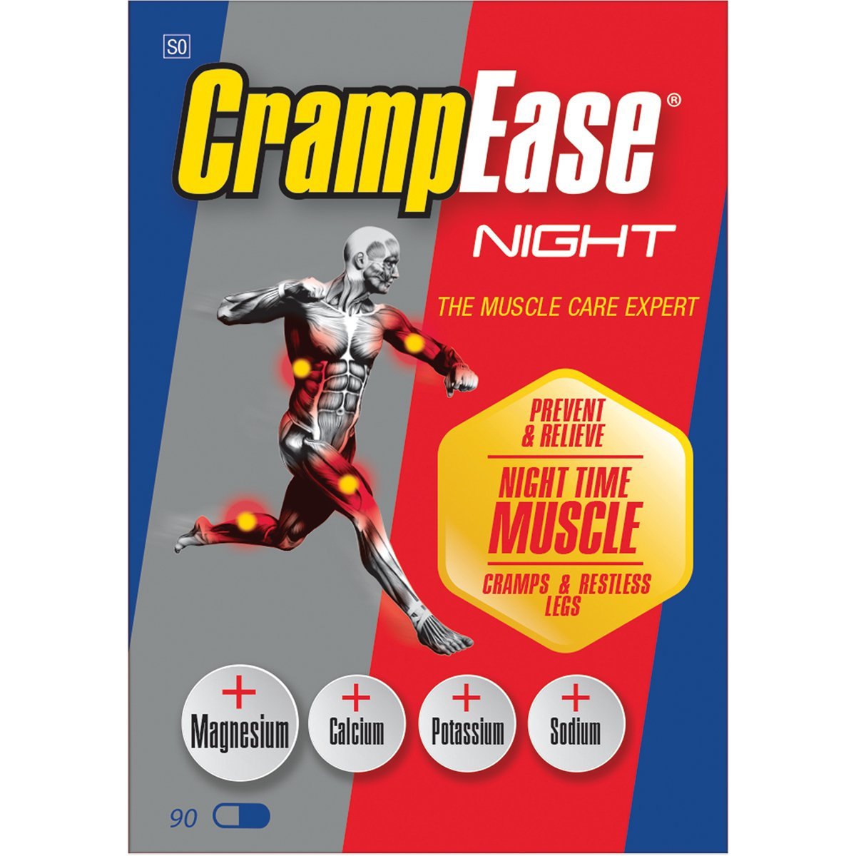 Cramp Ease Nite Caps 90