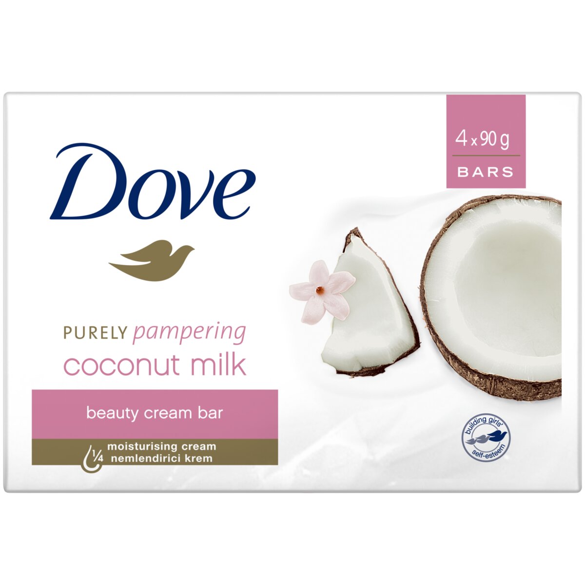 Dove Soap 4x90g Coconut Milk