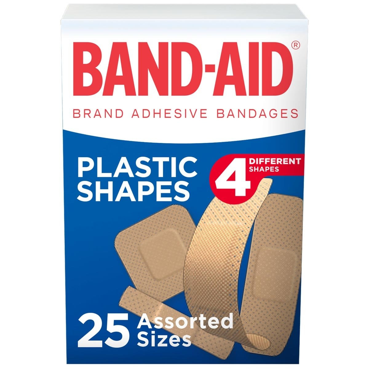 Bandaid 25 Plastic Shapes