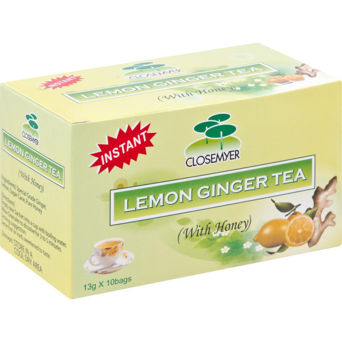 Closemyer Lemon Ginger Tea 13g 10 Ba