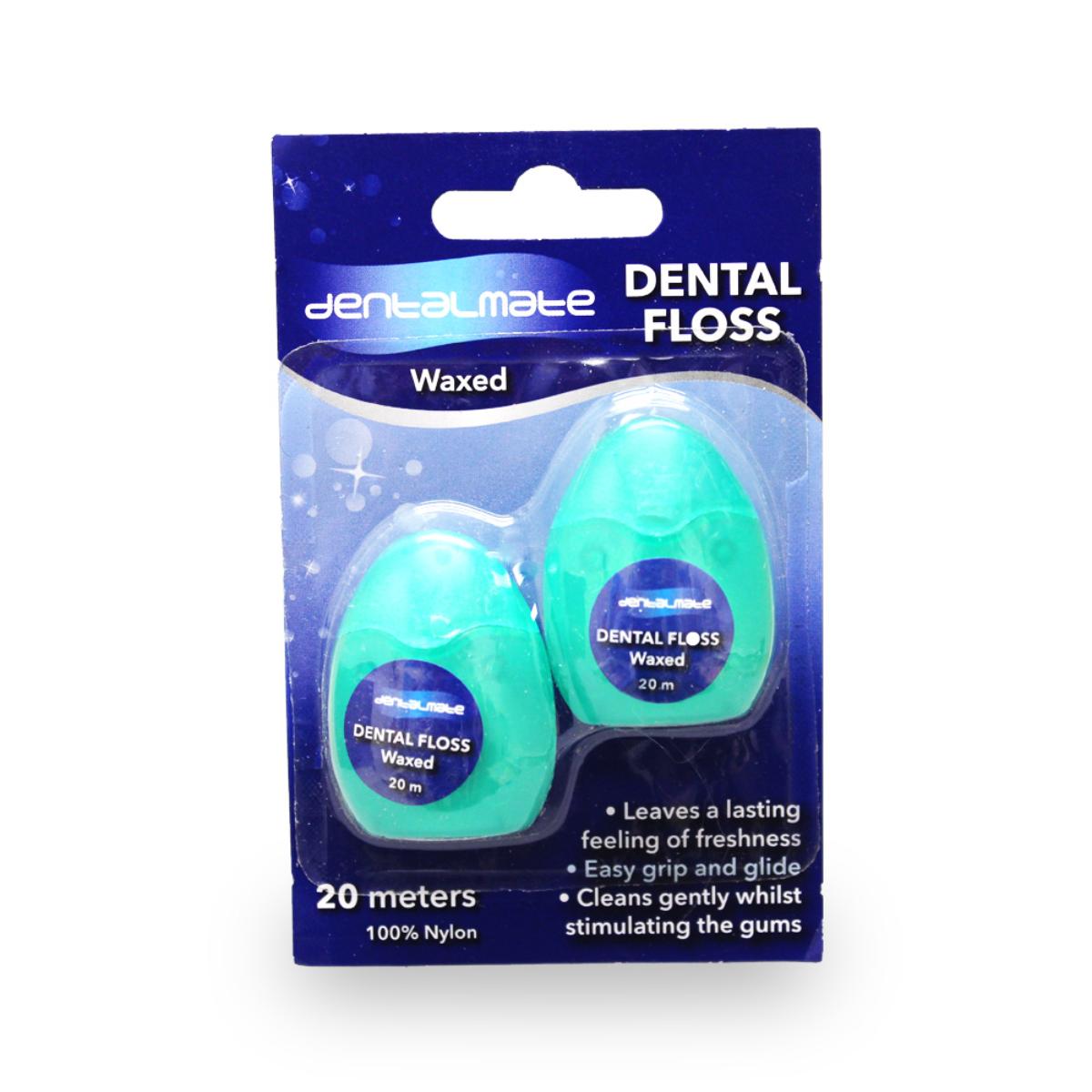 Dentalmate Floss Waxed Mint (2x20m)