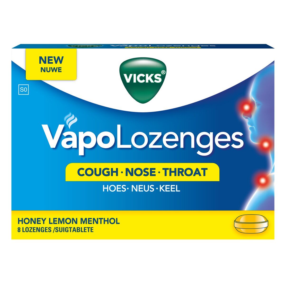Vicks Lozenges  8 Honey&lemon