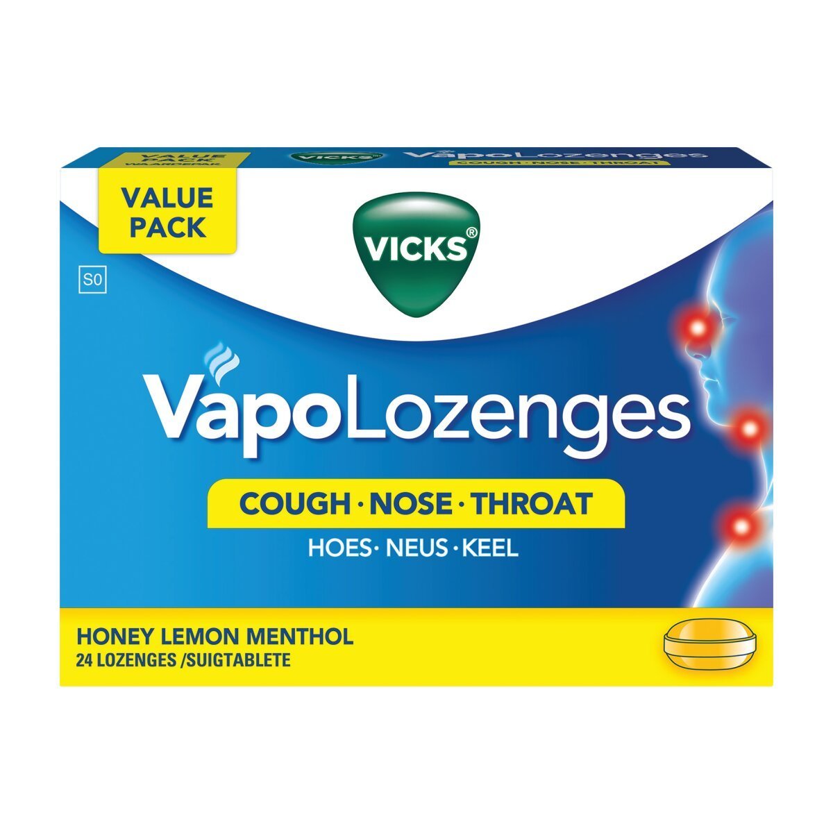 Vicks Lozenges 24  Honey&lemon