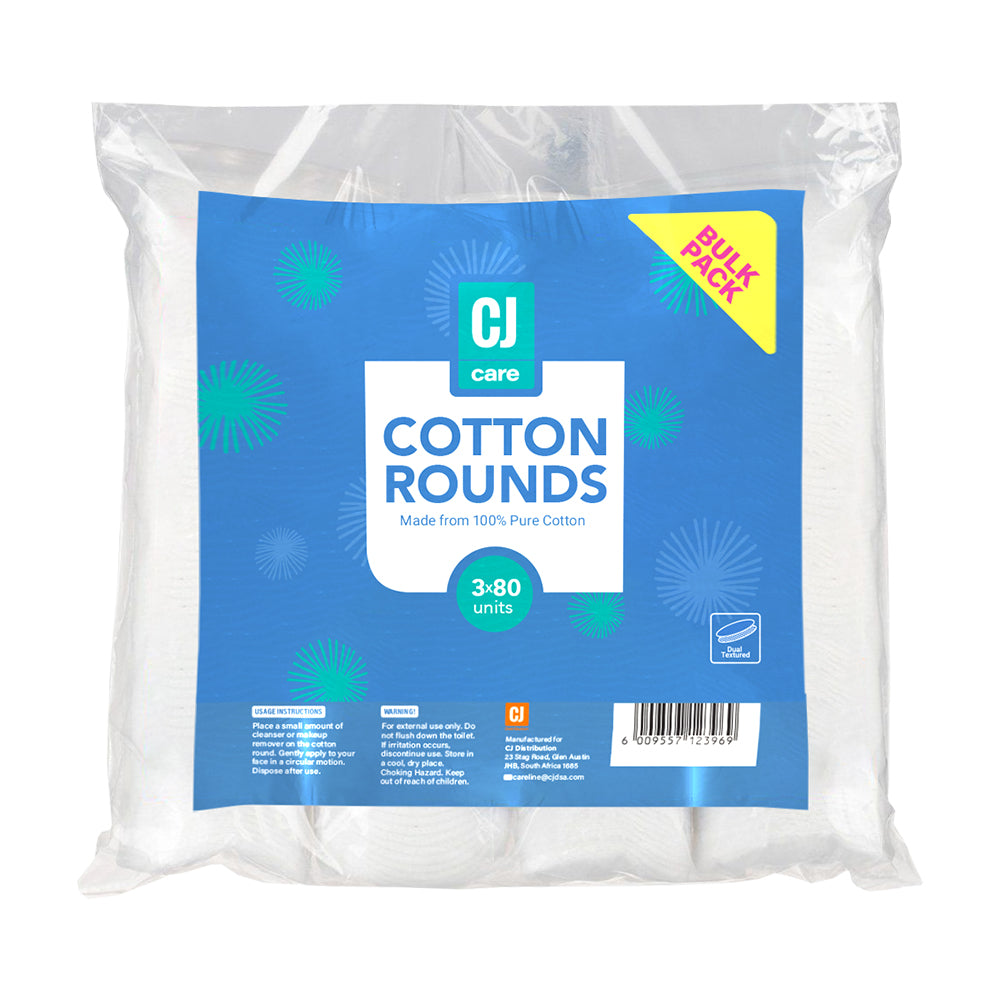 Cj Cotton Rounds  80 3 Pk