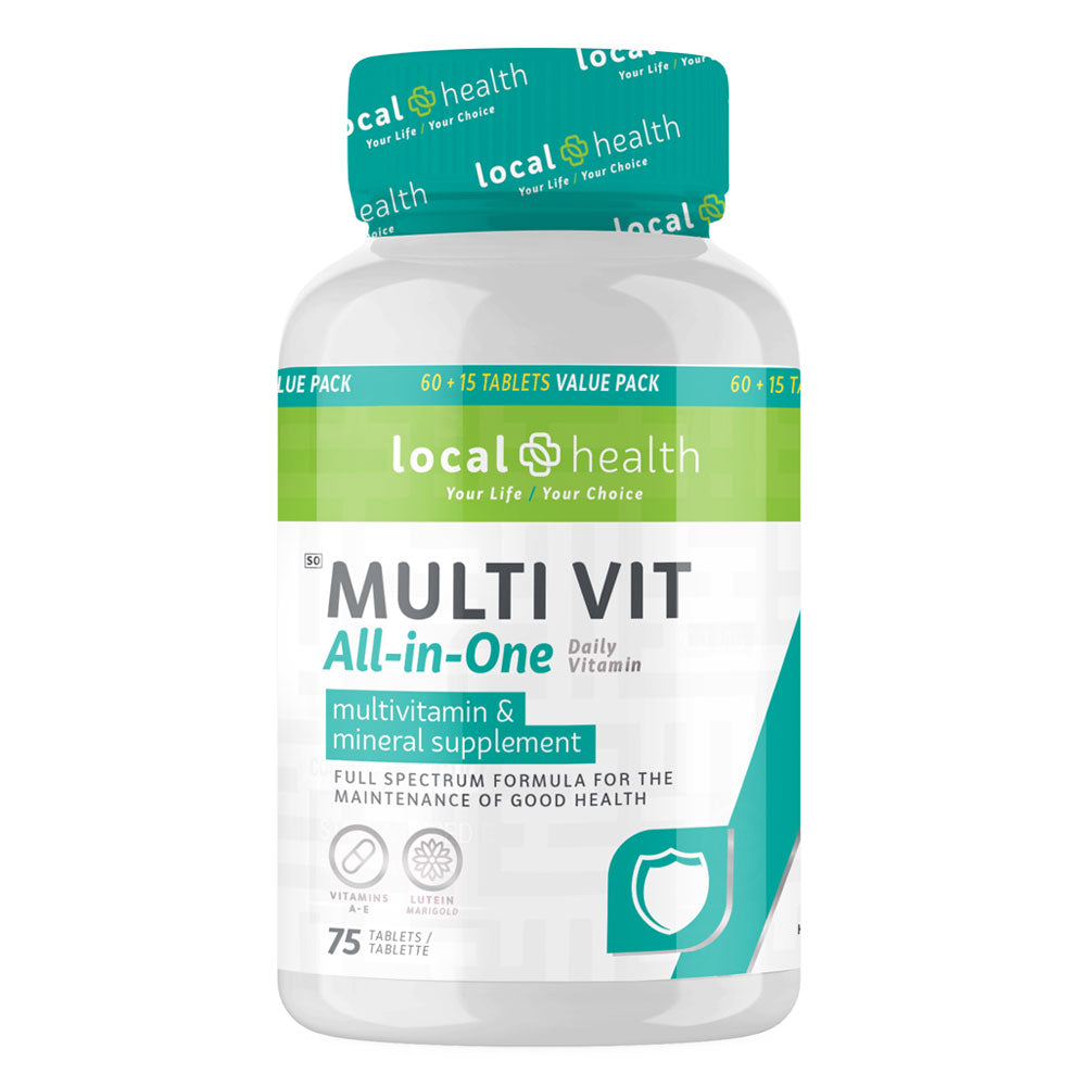 Local Health Multivit Tabs 60 + 15 F