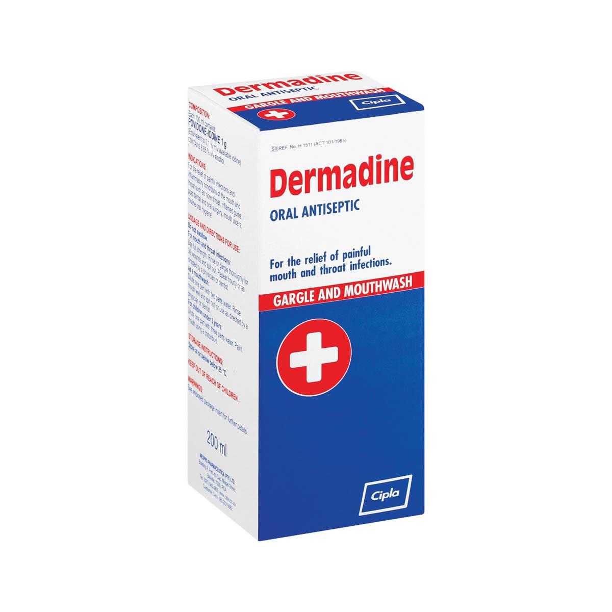 Dermadine Oral Gargle 200ml