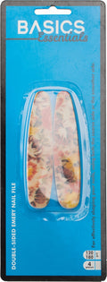 Basics Nail Buffer Prnted Oblong 4pc