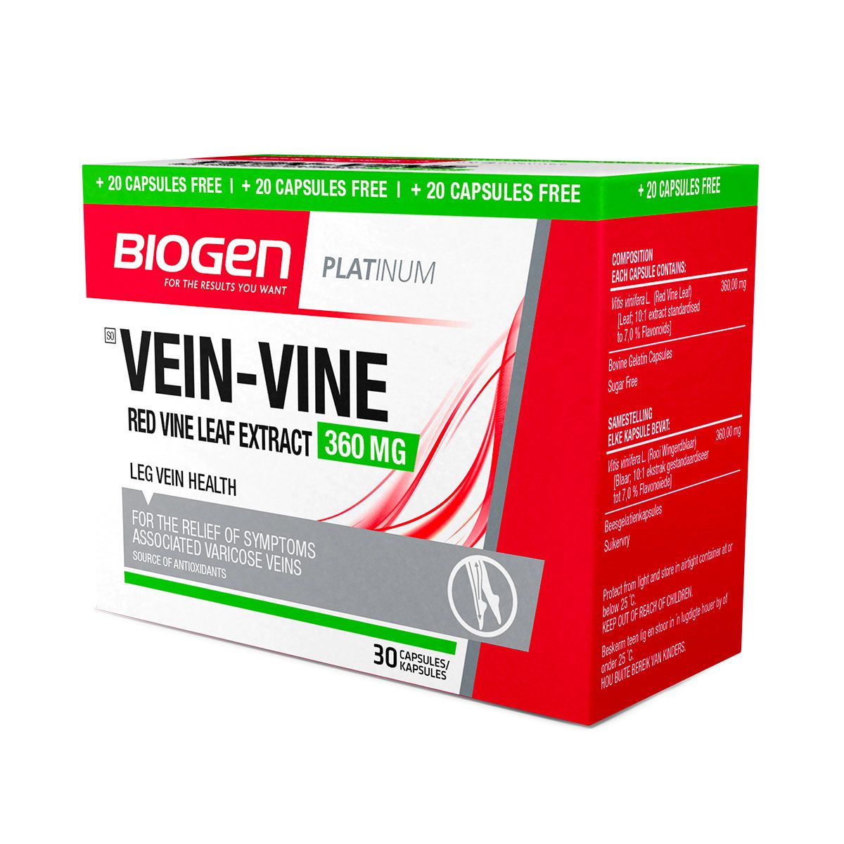 Biogen Vein Vine Caps 30 + 20