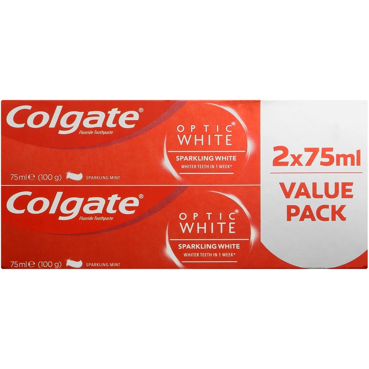 Colgate Tpaste Optic White Sparkl 2x