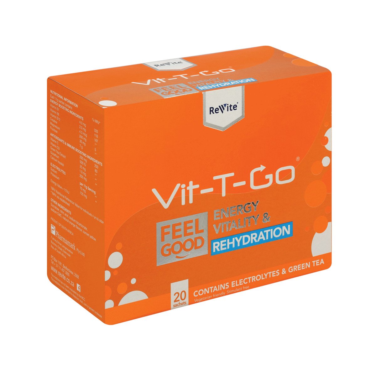 Revite Vit-T-Go Sachets 20