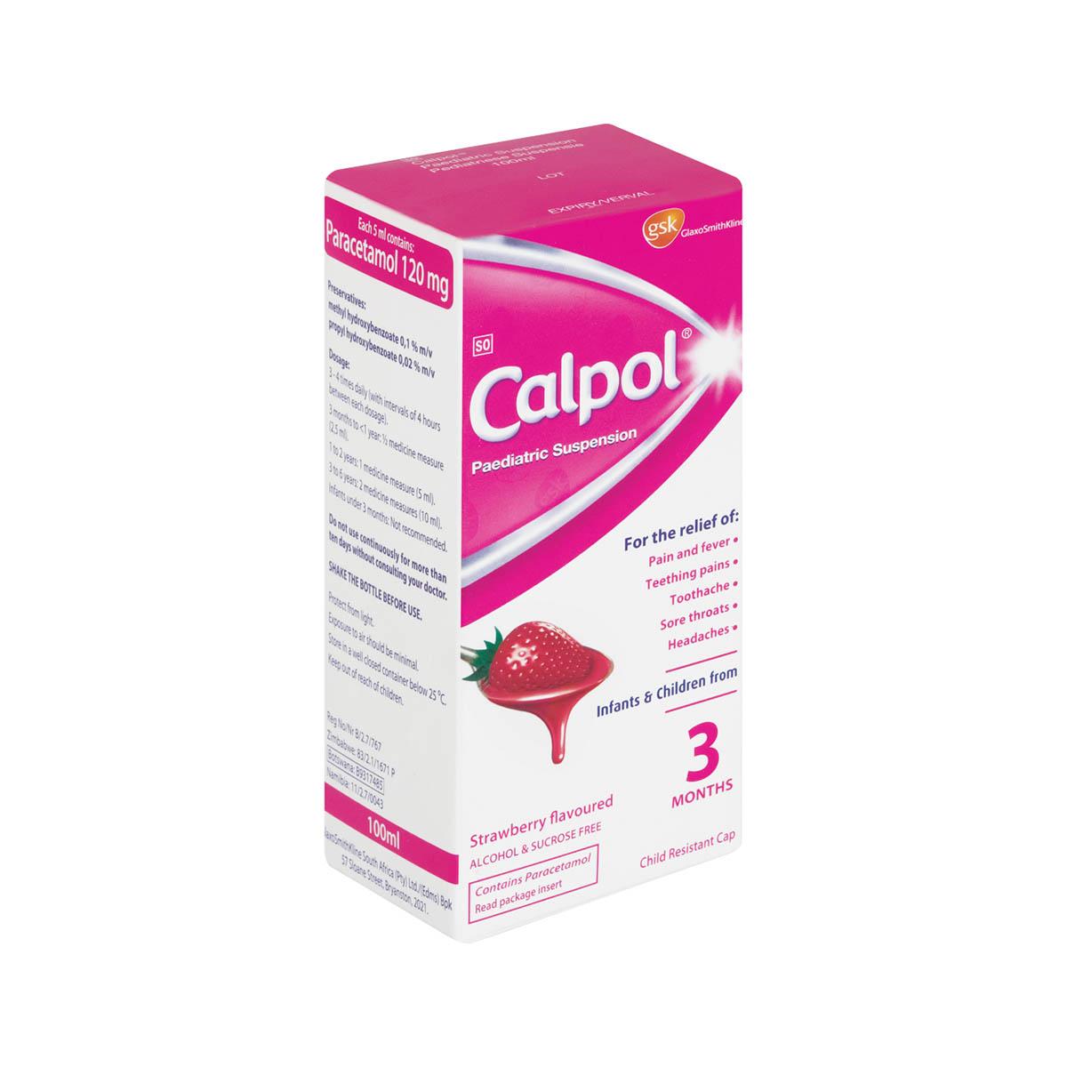Calpol Paed Susp 100ml