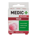 Medic Earplugs Wax 4 Pairs