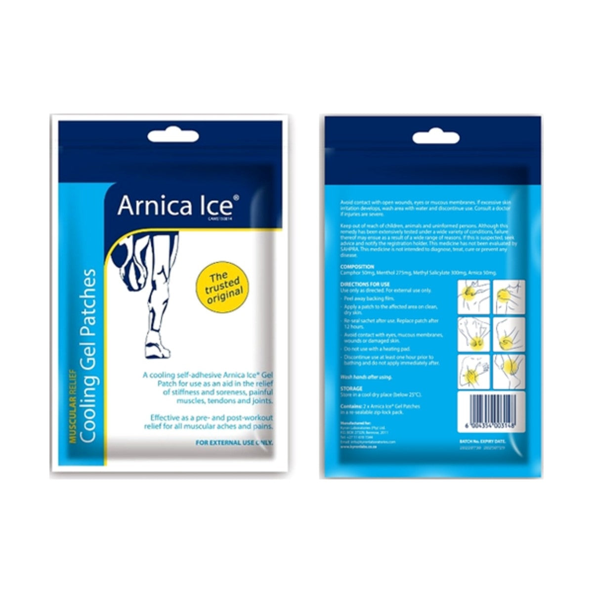 Arnica Ice Cooling Gel Patch 2