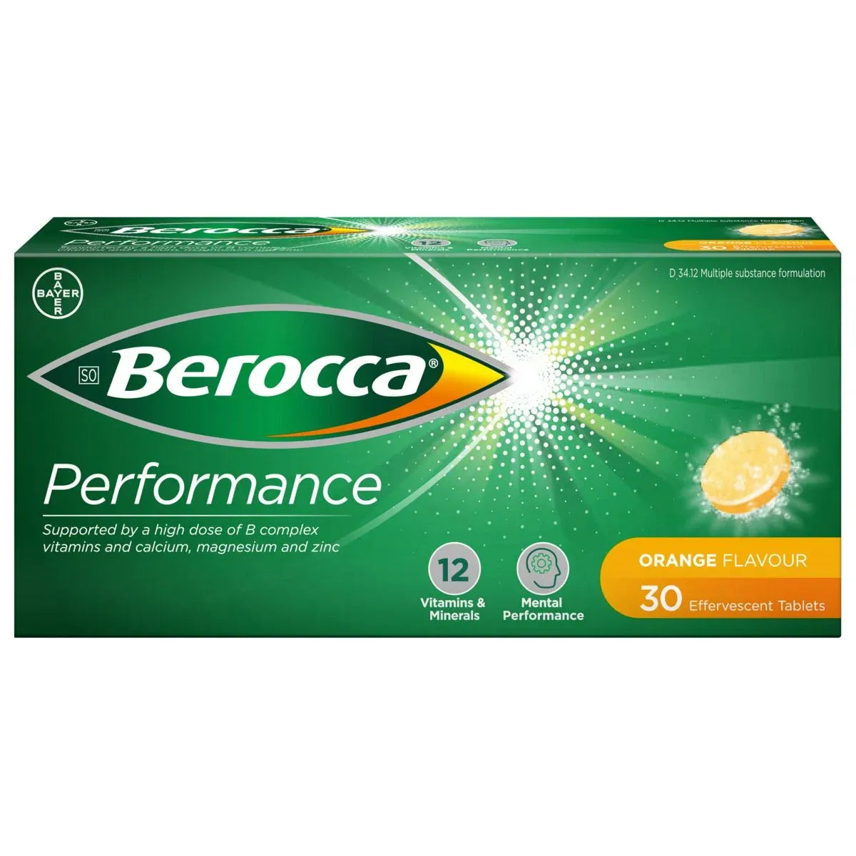 Berocca Eff Tabs 30 Orange
