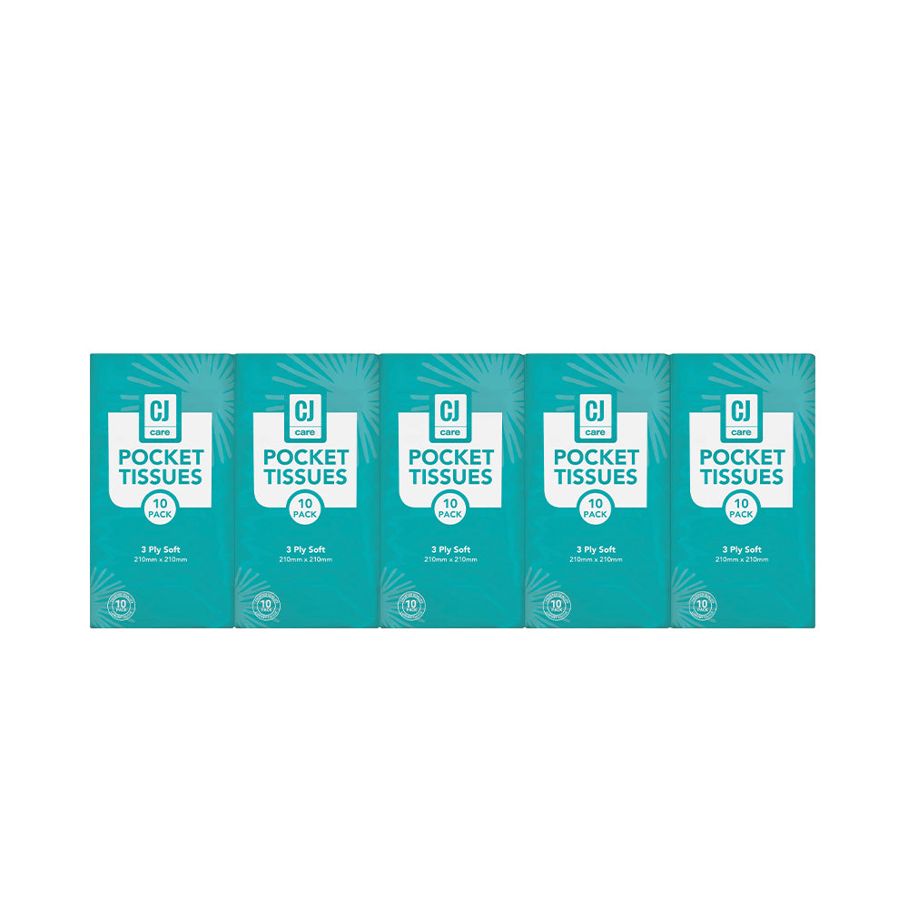 Cj Tissues Pocket Pack 3ply 10x10