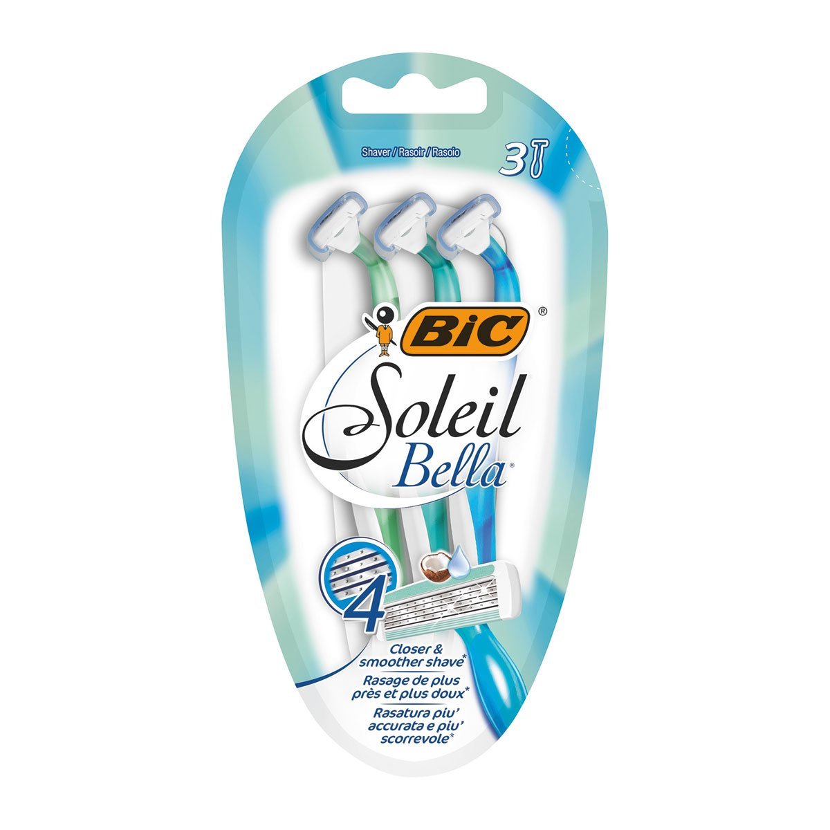 Bic Soleil Bella 4 Blade Blister 3`s