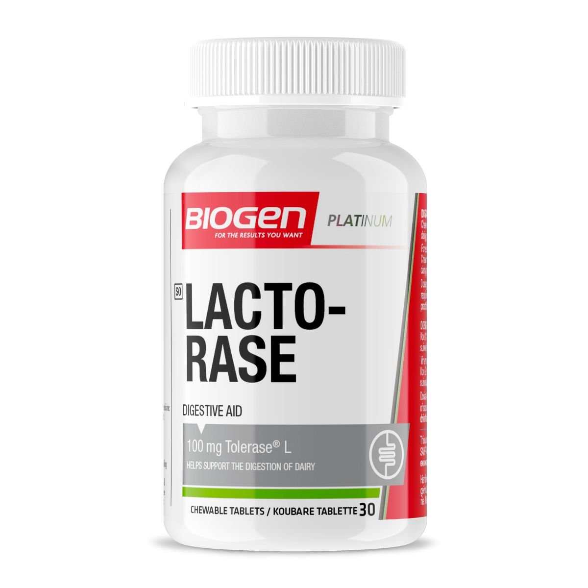 Biogen Lacto-Rase 100 Chew Tabs 30