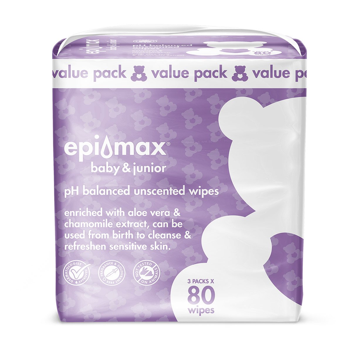 Epi-Max B&j Wipes 80x3 Sensitive
