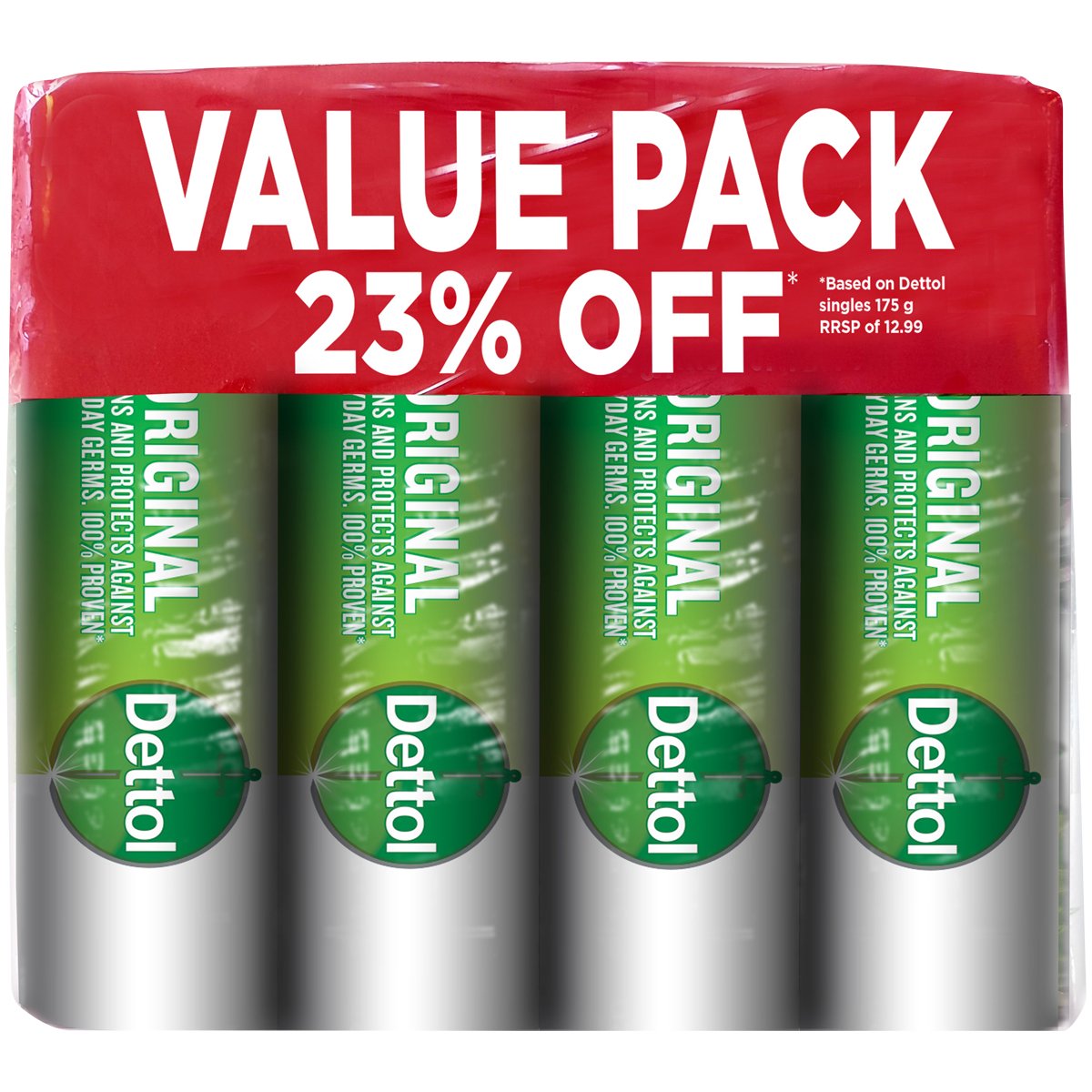 Dettol Soap 4 X 175g Vp Original