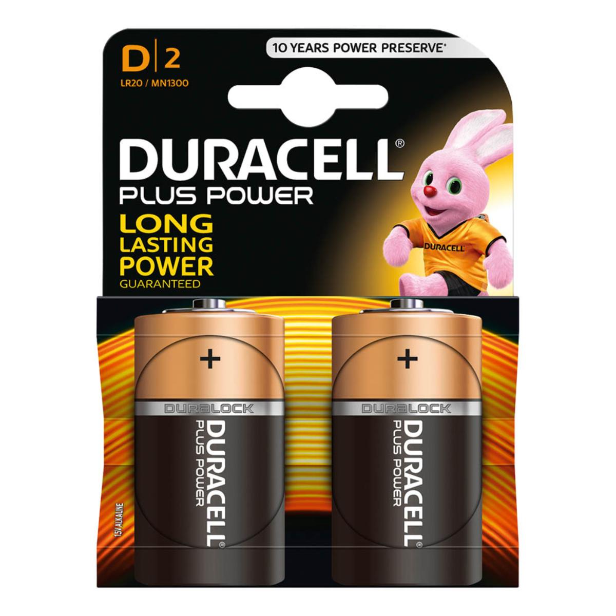 Duracell Batt Plus D 2