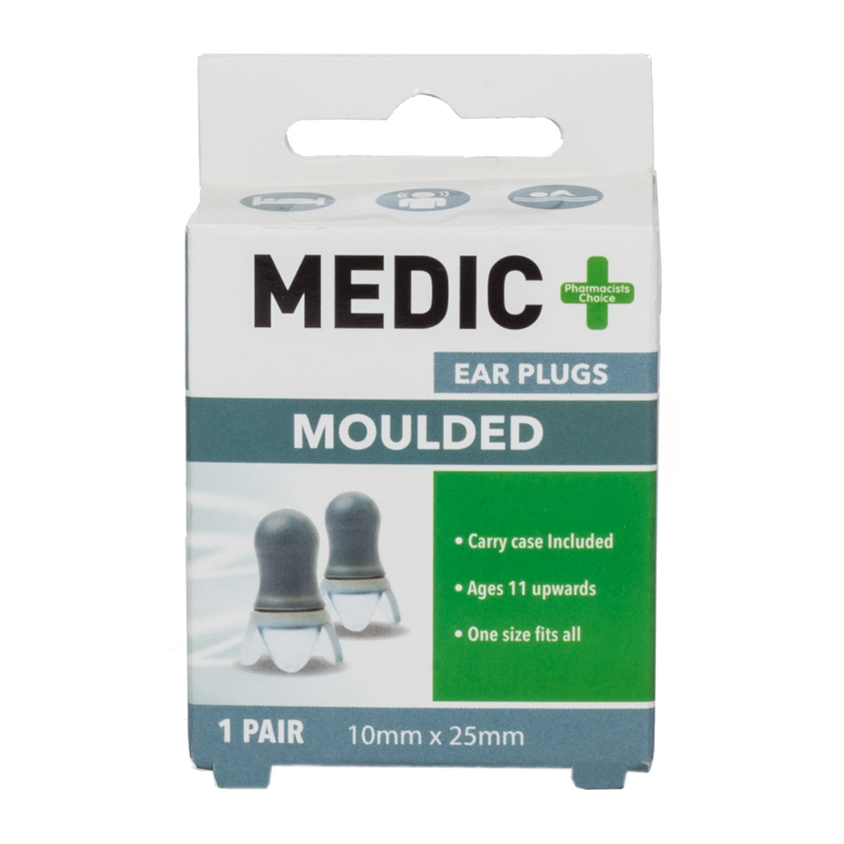 Medic Earplugs Silicone Moulded 1 Pa