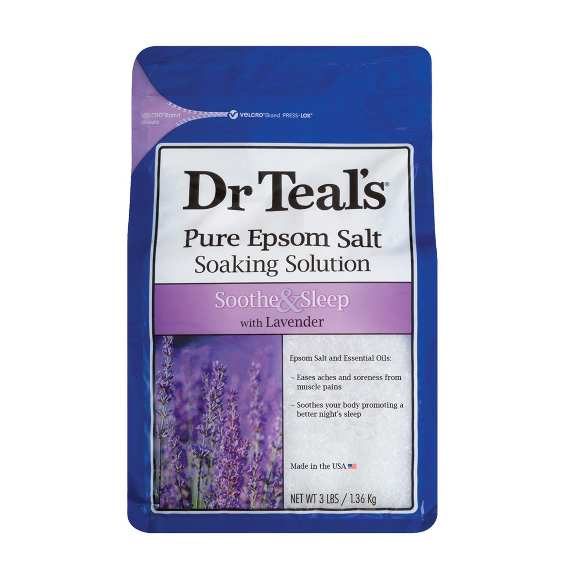 Dr Teals Epsom Salt 1.36kg Lavender