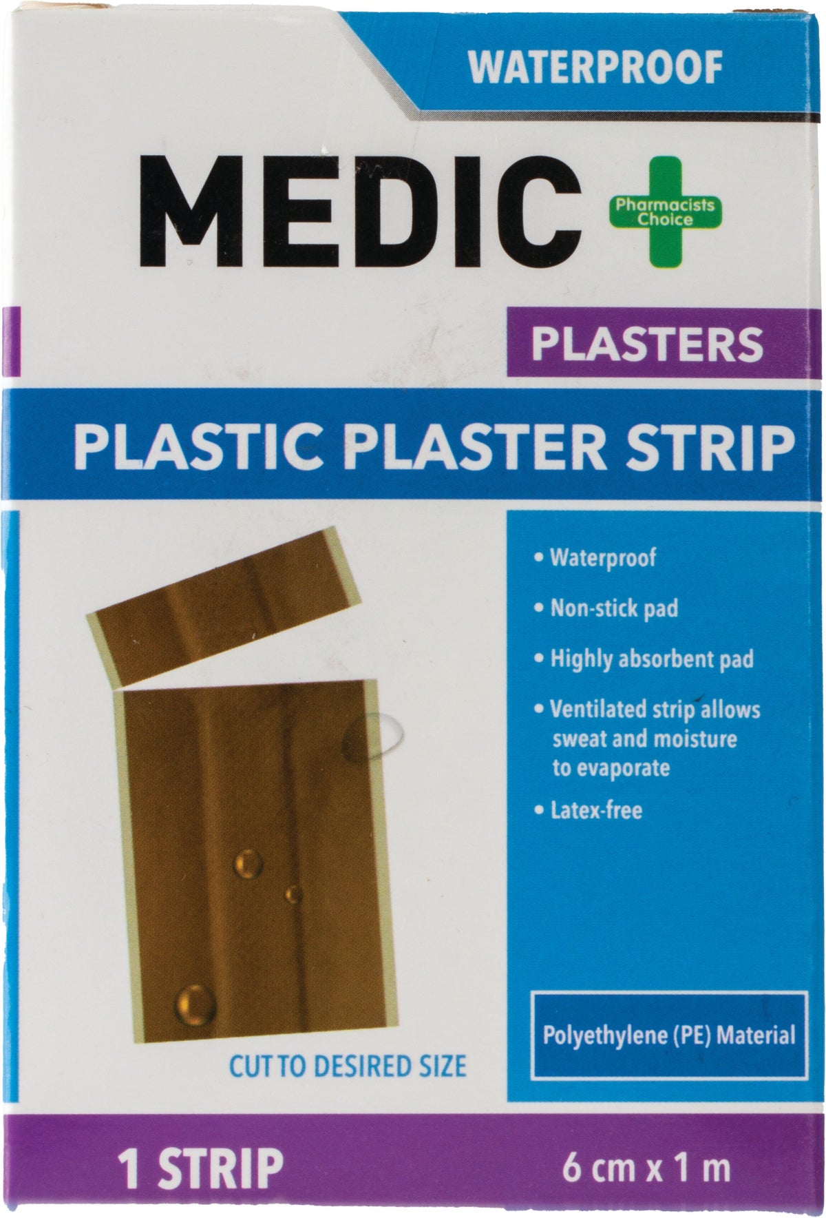 Medic Plaster Wproof Stripe 6cmx1m