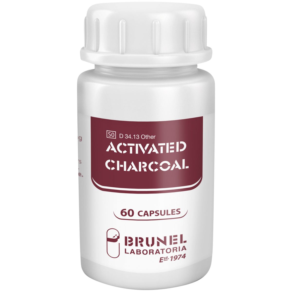 Brunel Activated Charcoal Caps 60