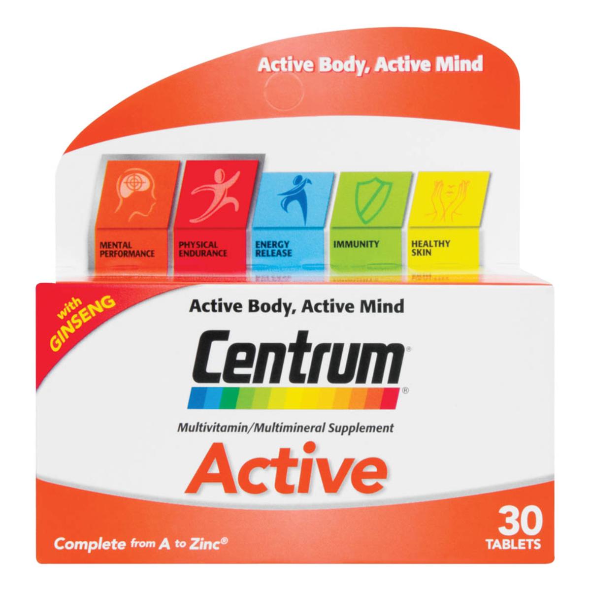 Centrum Multivitamin Active Tabs 30