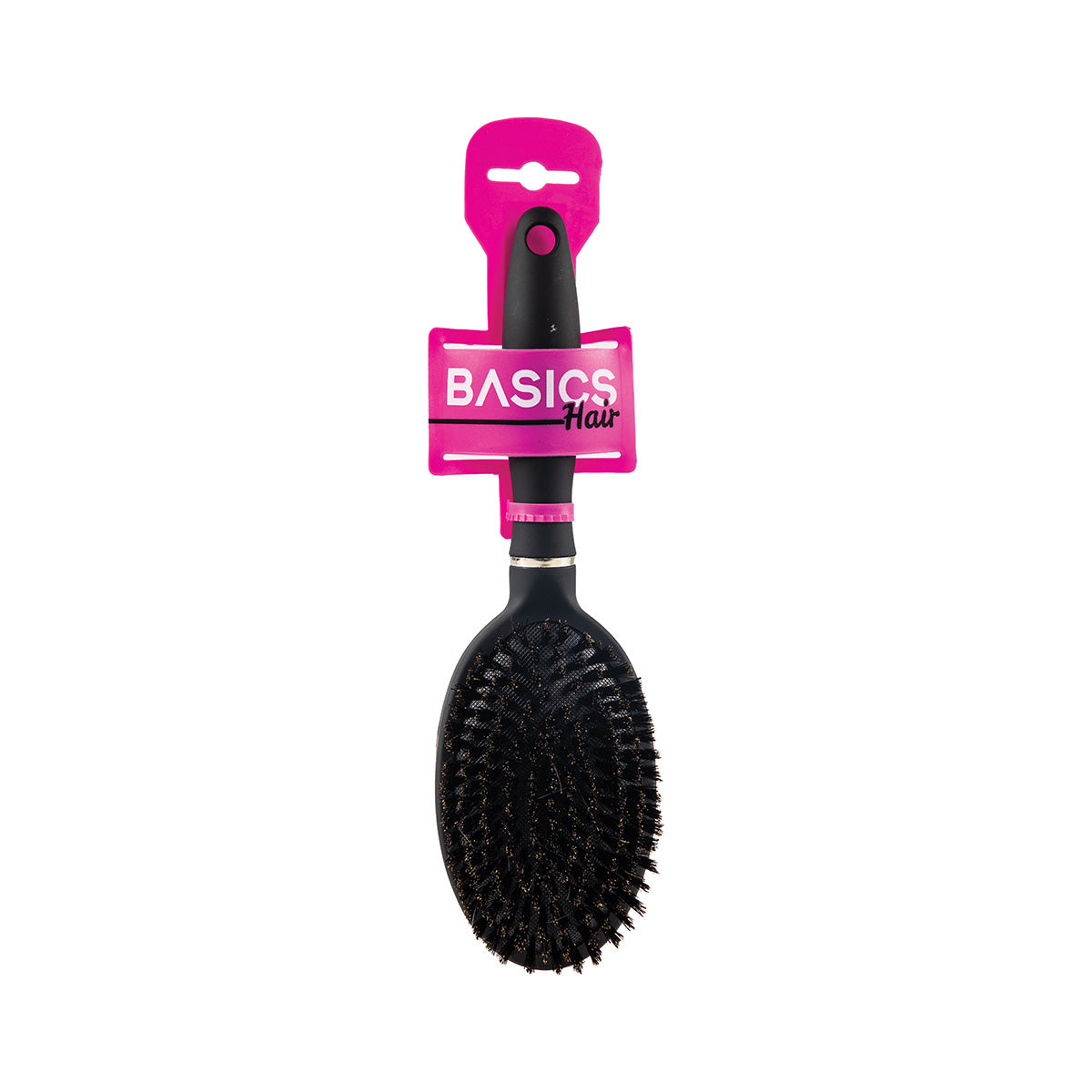 Basics H/Brush Oval Paddl Black 7.5x