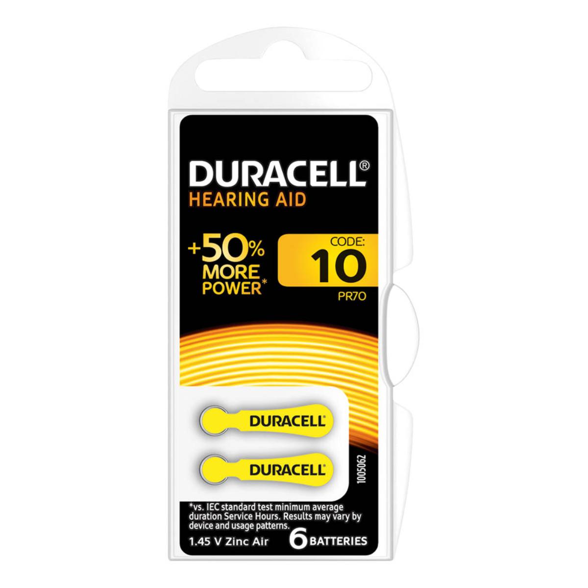Duracell Batt H/Aid Da10-6