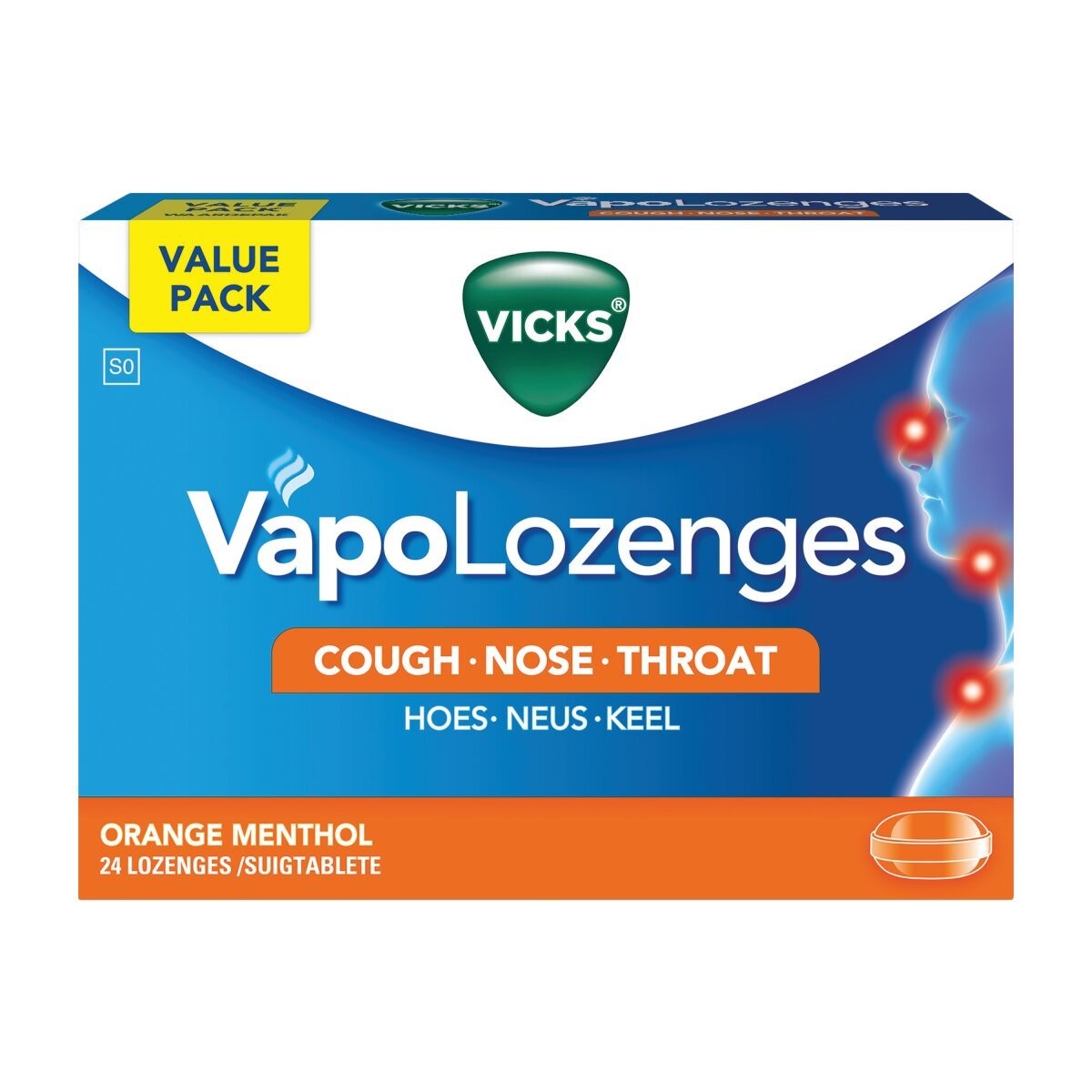 Vicks Lozenges 24  Orange
