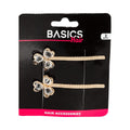 Basics Hair Clips Iron Flower Gold 2