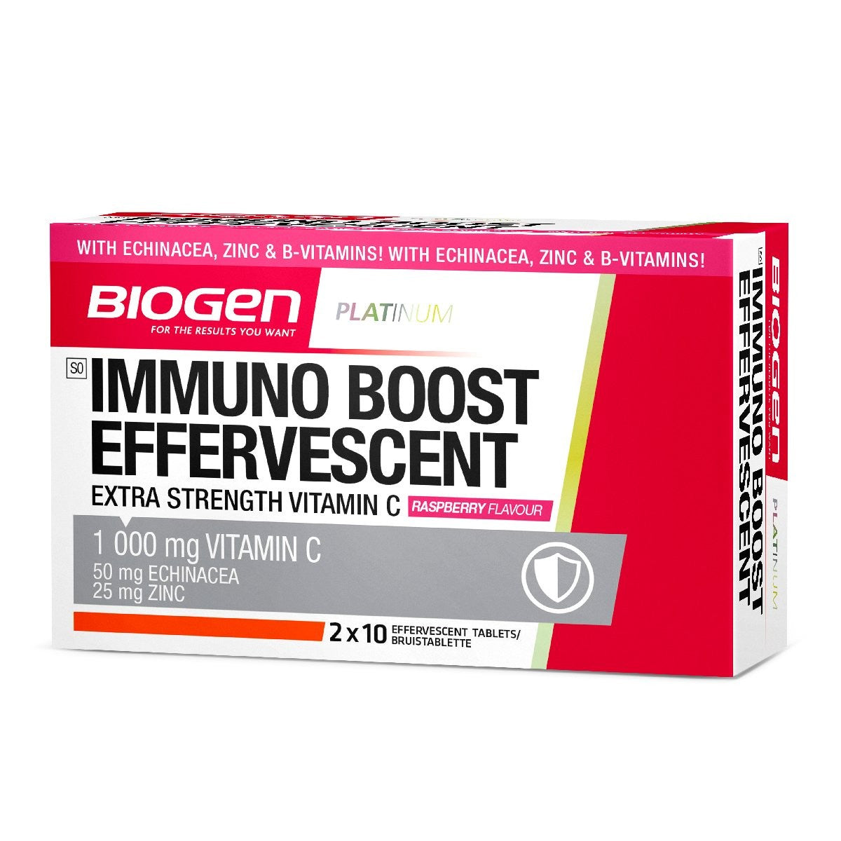 Biogen Immuno Boost Fizzy 20' Raspbe