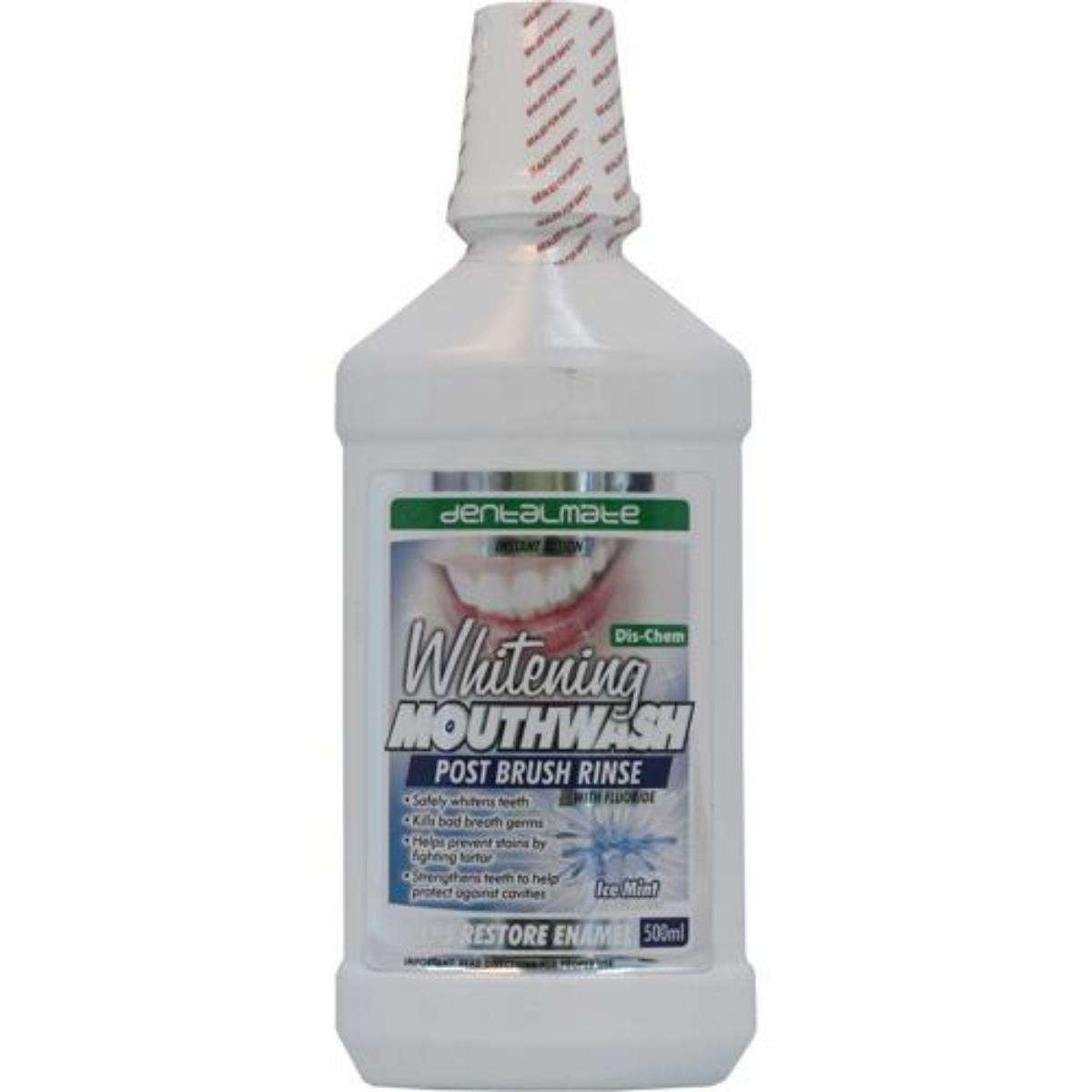Dentalmate Mwash 500ml White Post Br